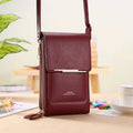 2026 Trendy Minimalist Elegant Women's Touchscreen Crossbody Phone Wallet